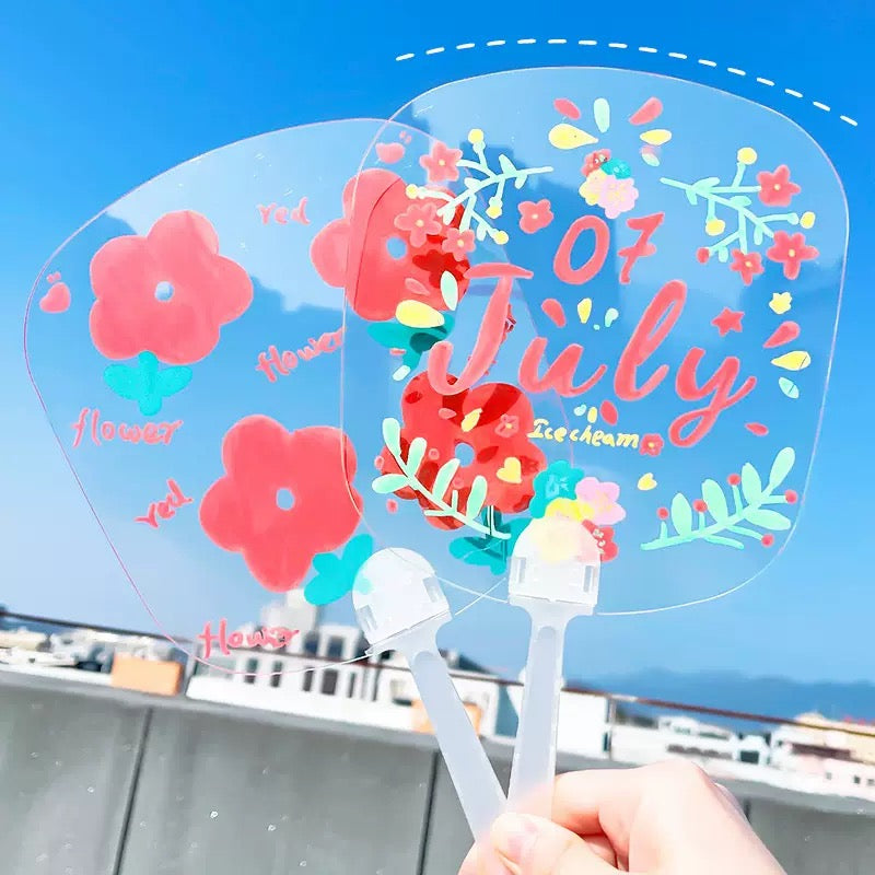 Custom PVC Handheld Fan Summer Gift Promo
