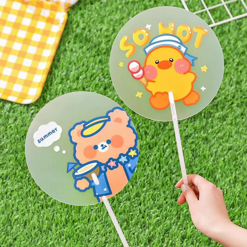 Custom PVC Handheld Fan Summer Gift Promo