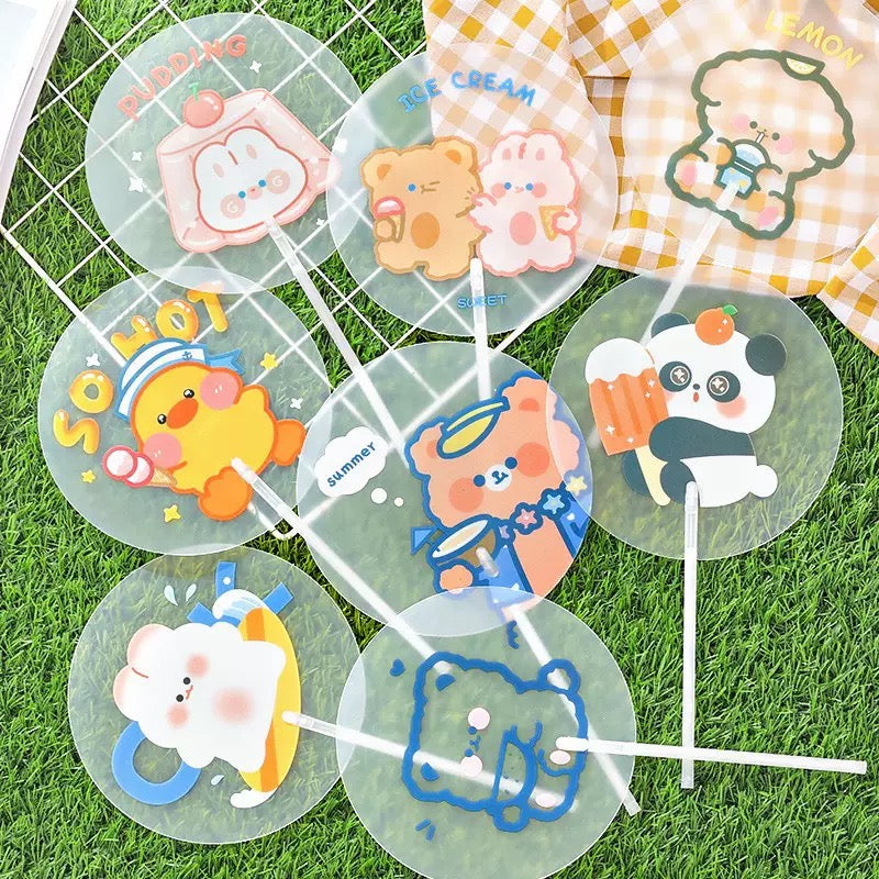 Custom PVC Handheld Fan Summer Gift Promo