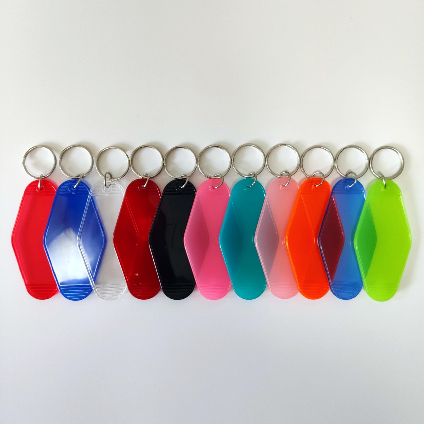 Personalised Keyrings | Transparency Keychains Diamond Shape Souvenir Promo Gifts