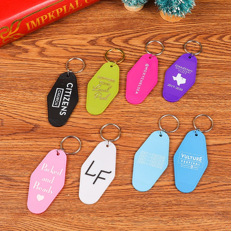 Custom Hotel Keychain | Any Logo & Design