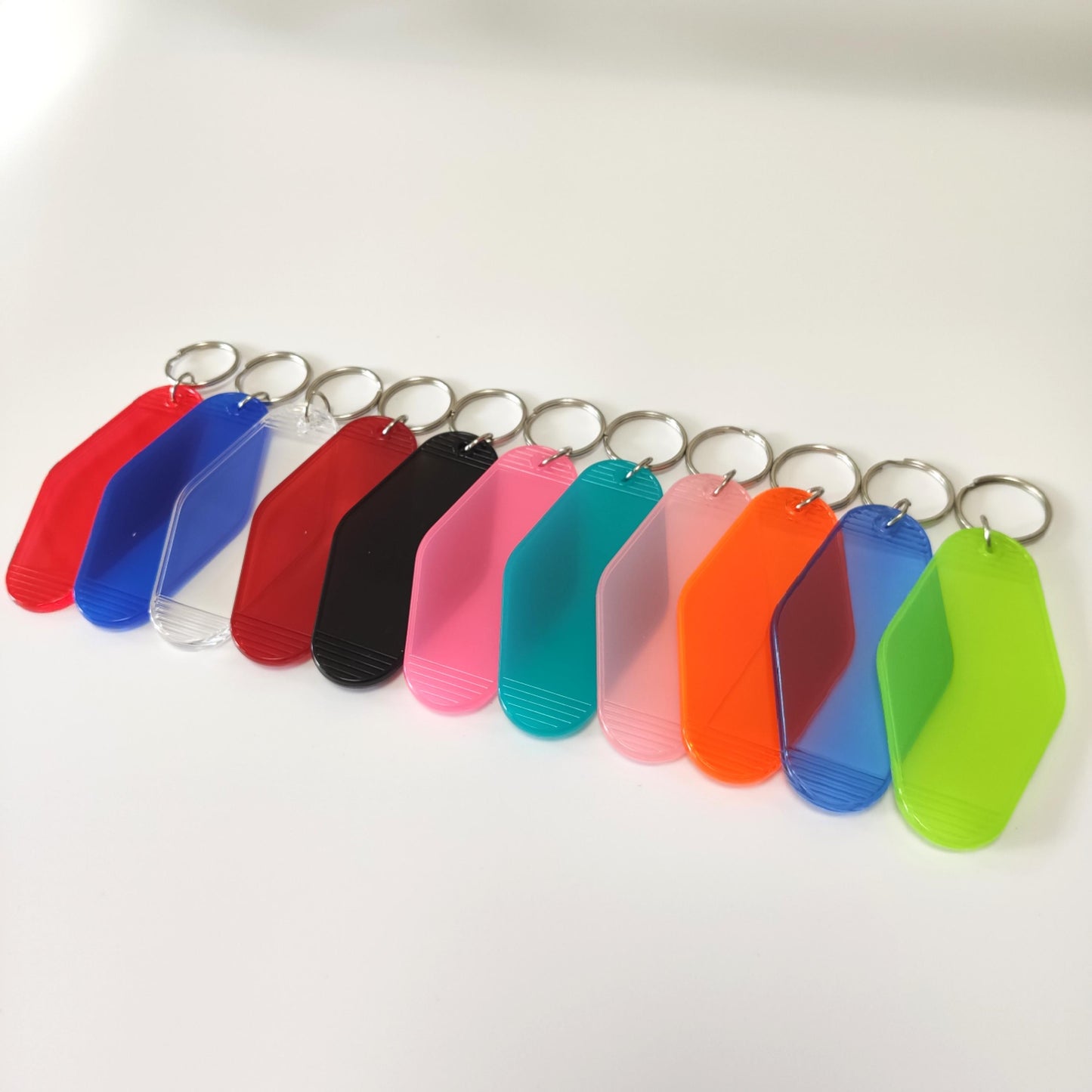 Personalised Keyrings | Transparency Keychains Diamond Shape Souvenir Promo Gifts