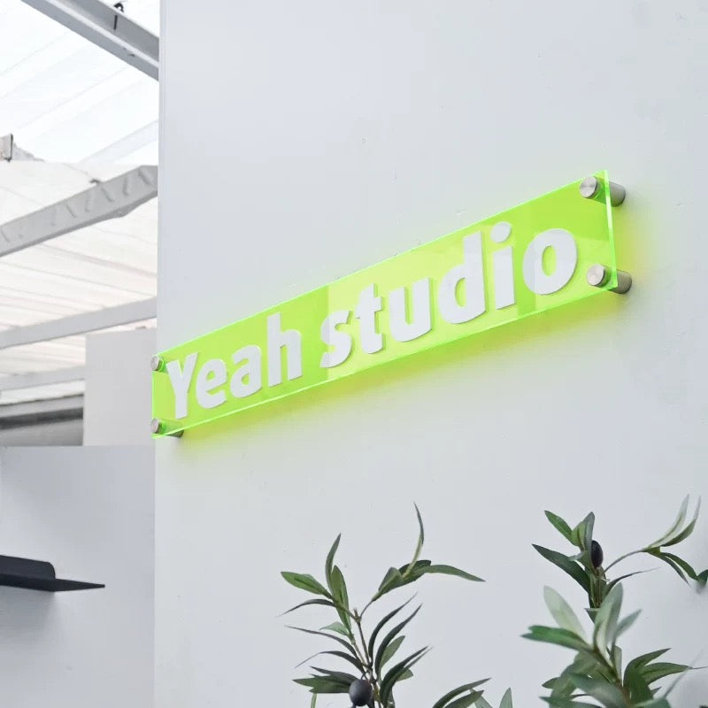 Custom Rectangle Acrylic Logo Sign