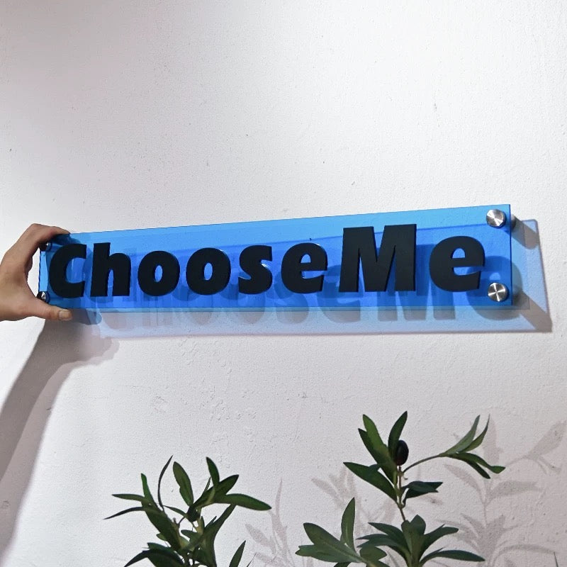 Custom Rectangle Acrylic Logo Sign