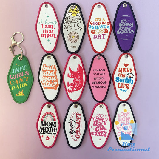 Custom Keychains Woven Keytags | Keychain Mock Up & Fast World Ship