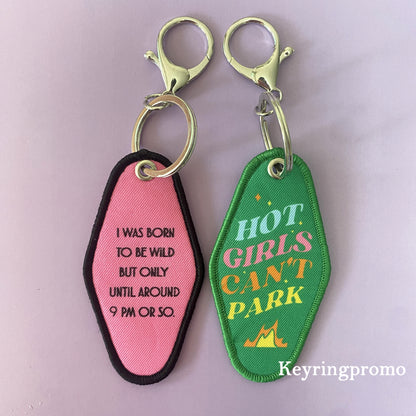 Custom logo Metal Hotel Room Number Keychain Custom Enamel Retro Vintage Motel Keychain Hotel Room Key Chain Key Tags
