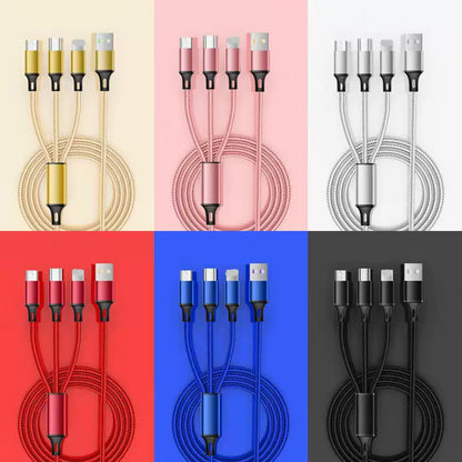 3-in-1 Compact Charging Cable Iphone & Lightning & USB-C | Custom Logo