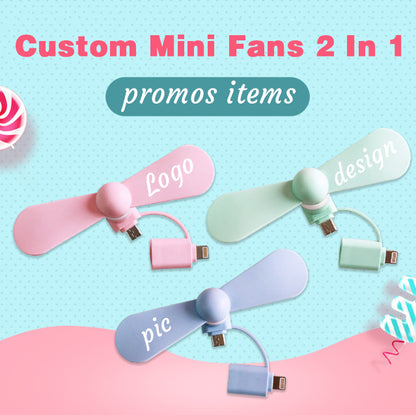New Mini Portable Handy Led Custom Message Battery Fan Battery Powerful Fan Party Favor Led Glow Light up Message Fan