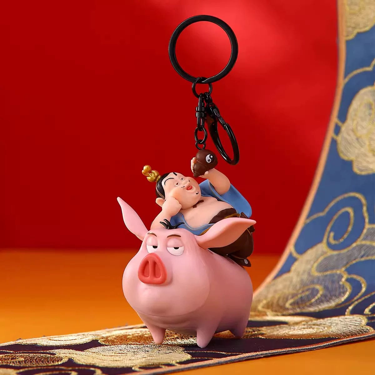 Nezha Demon Boy Descends Restoring Anime Fun Funny Cute High Beauty Surrounding Pendant Acrylic Keychain
