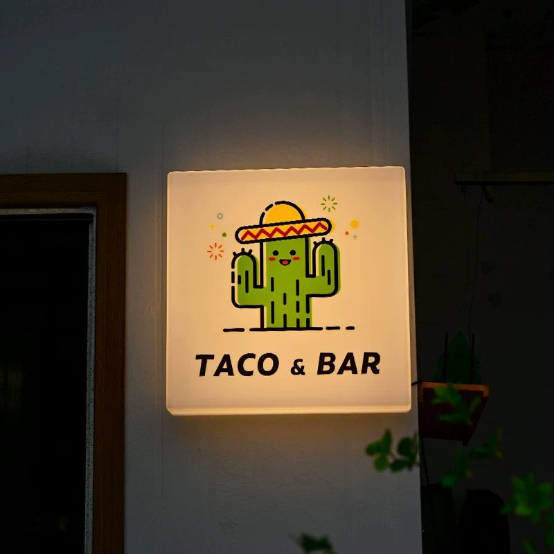 Custom Sign Box With Lighting