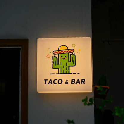 Custom Sign Box With Lighting