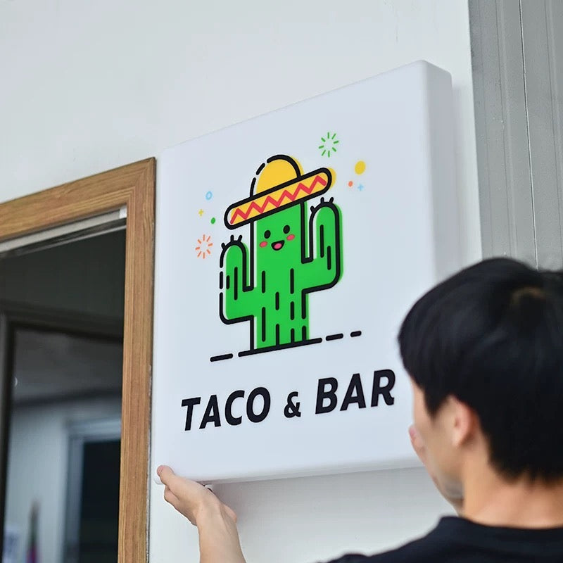 Custom Sign Box With Lighting