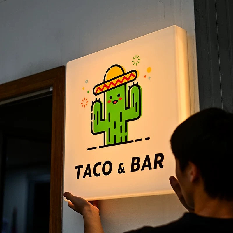 Custom Sign Box With Lighting
