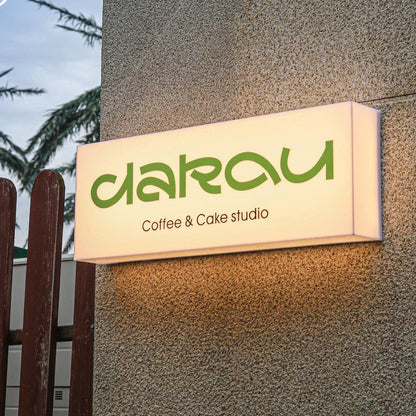 Custom 3D Vinyl Box Sign Light Backlit Signs Rectangle Advertising Banner Signage