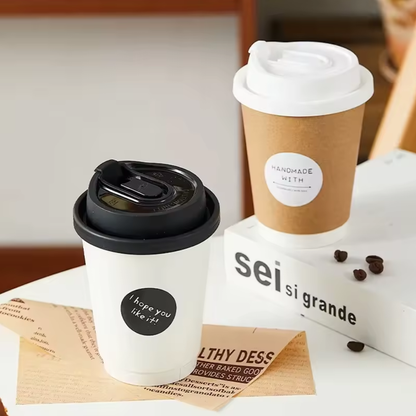 Custom Paper Cup With Lid