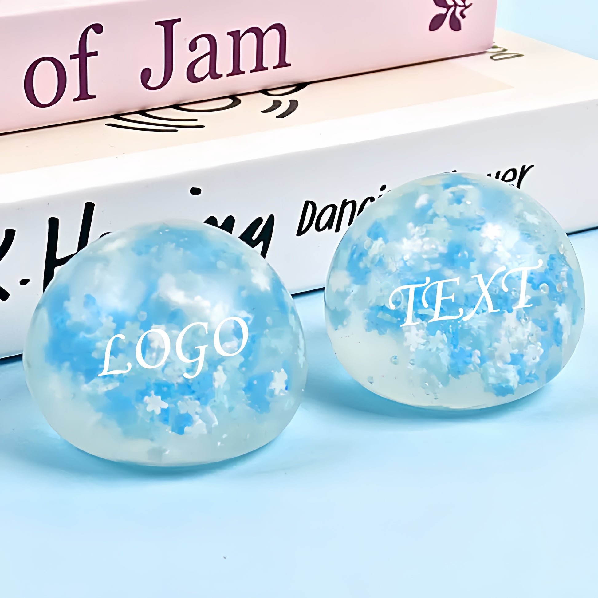 PU Stress Relief Ball Toy With Logo Children Squeeze Stress Toy