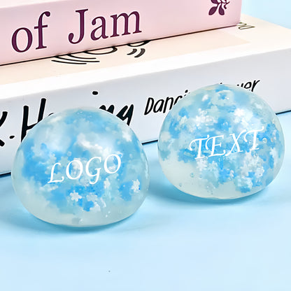 PU Stress Relief Ball Toy With Logo Children Squeeze Stress Toy