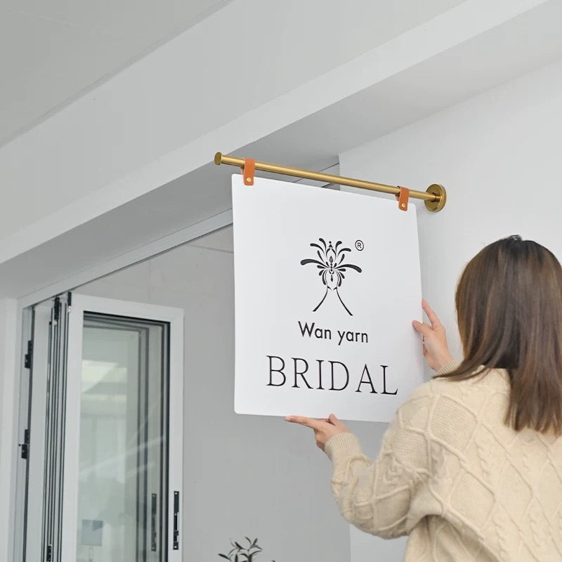 Custom Business Side Baffle Sign