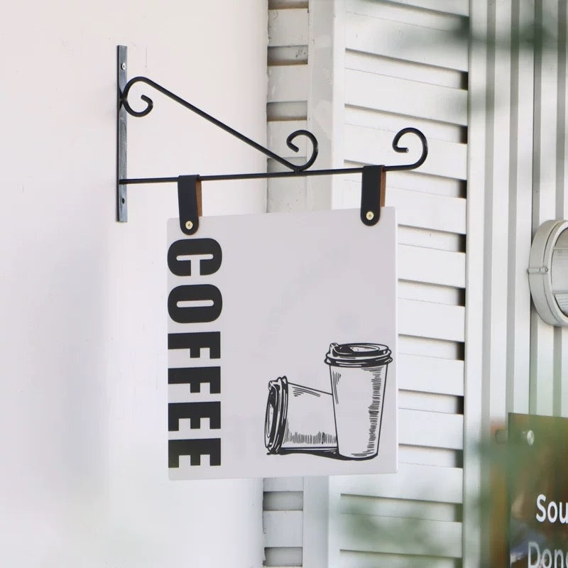 Custom Cafe Side Sign Coffee Shop