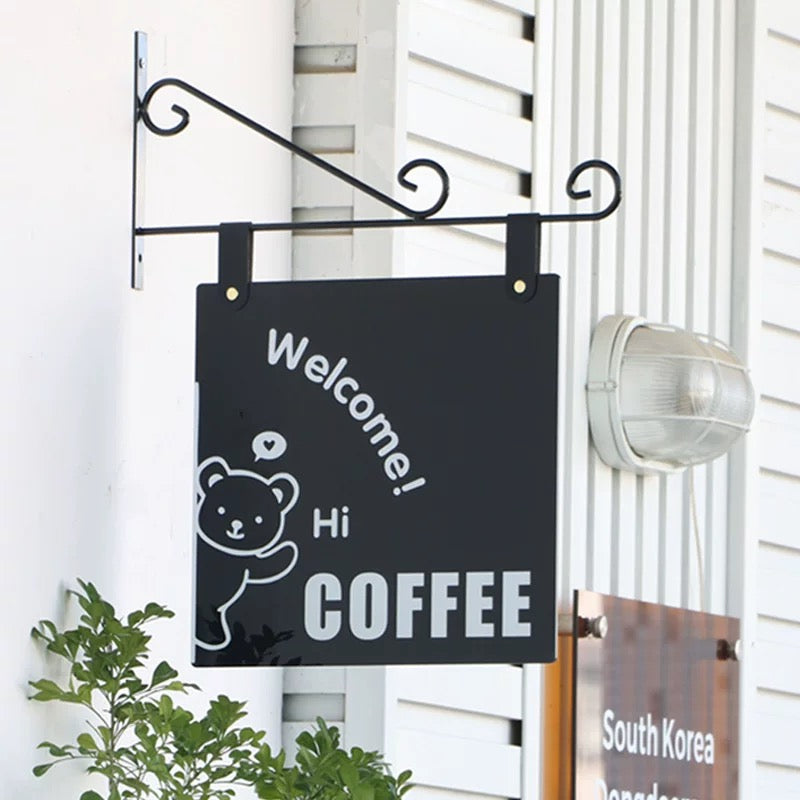 Custom Cafe Side Sign Coffee Shop