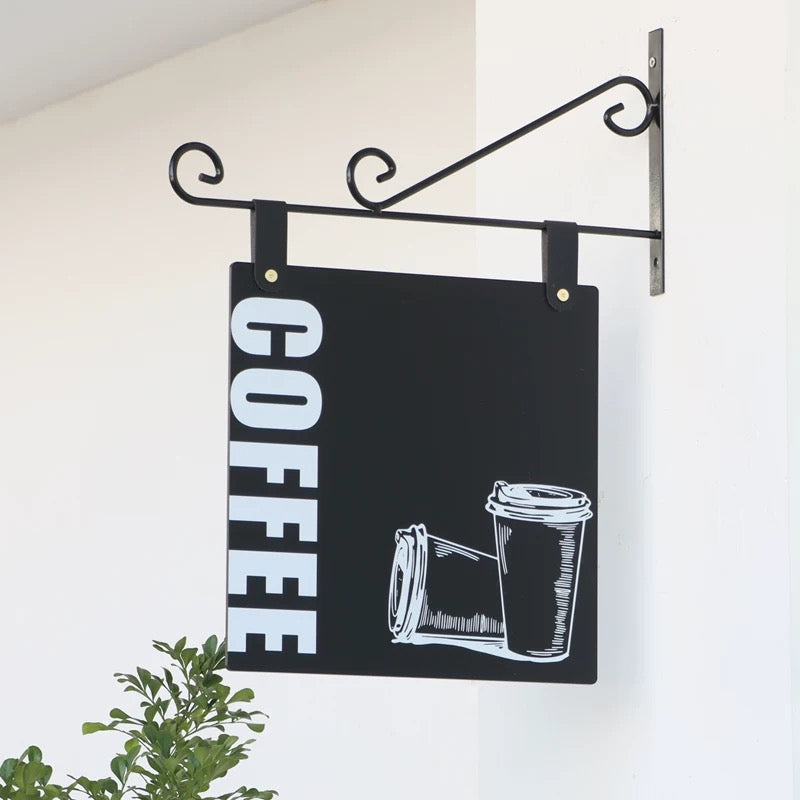 Custom Cafe Side Sign Coffee Shop
