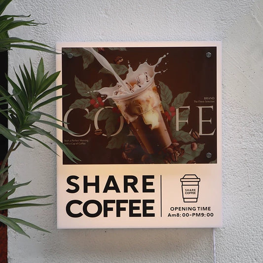 Coffee Shop Sign Box | Custom Business Sign
