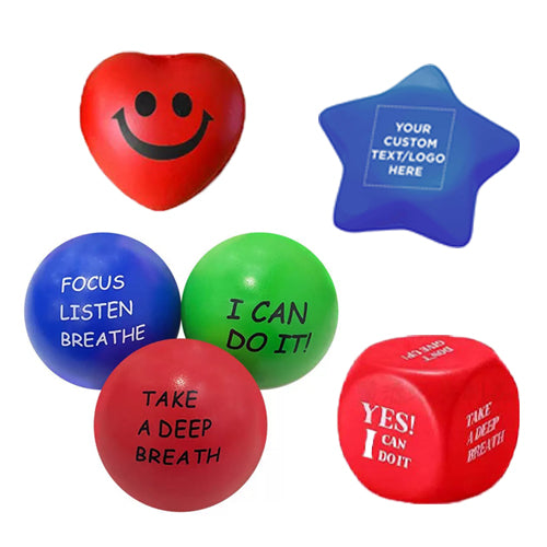Sensory Stress Balls Inspirational Relief Toys for Anxiety Fidget Hand Exercise Teens Employees Gift