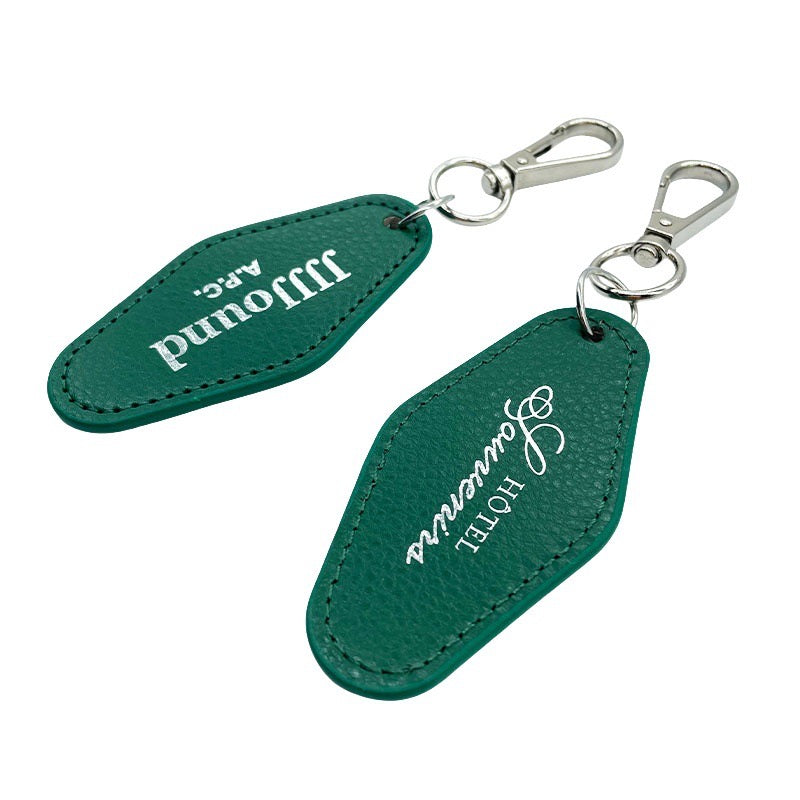 Wholesale Custom Stainless Steel Keychain Inspirational Pocket Hug Token Long Distance Relationships PU Leather Fashion Jewelry