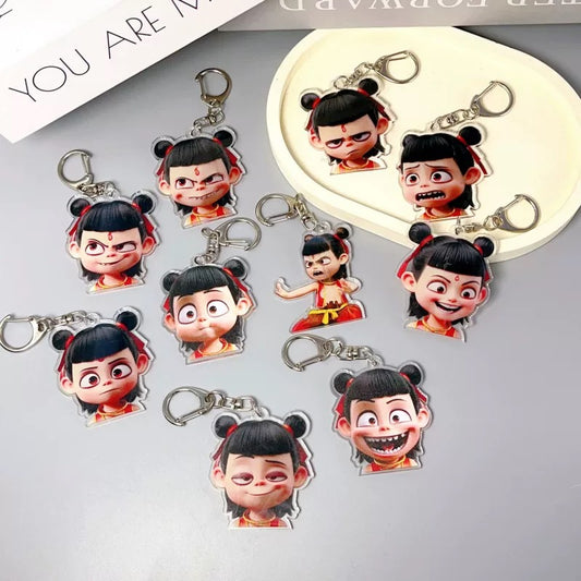 Nezha 2 The Devil Boy Makes Trouble in the Sea trendy toy homemade backpack keychain pendant gift collection for friends