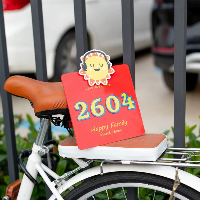 Custom Cute Acrylic Door Plate Outdoor