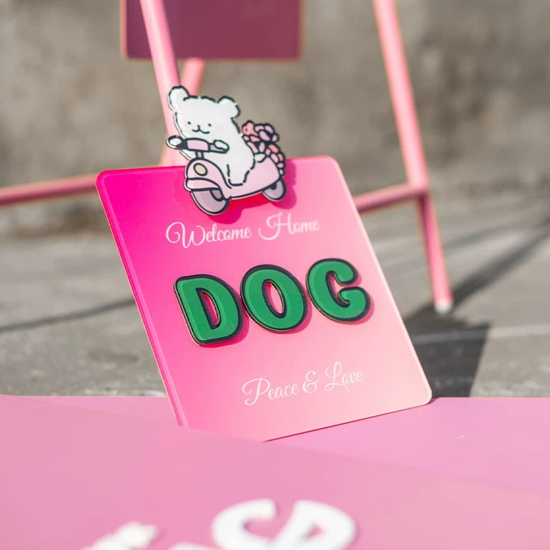 Custom Cute Acrylic Door Plate Outdoor