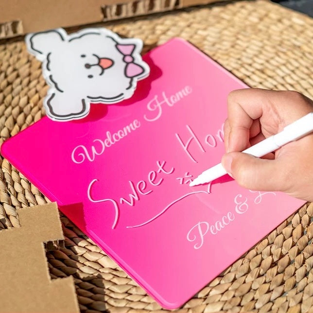 Custom Cute Acrylic Door Plate Outdoor