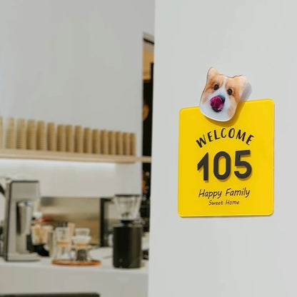 Custom Cute Acrylic Door Plate Outdoor