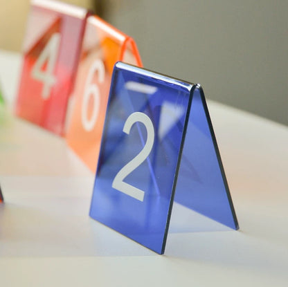 Custom Acrylic Number Table Stand