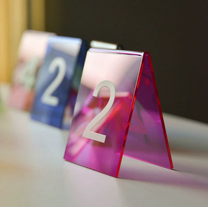 Custom Acrylic Number Table Stand