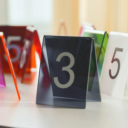 Custom Acrylic Number Table Stand