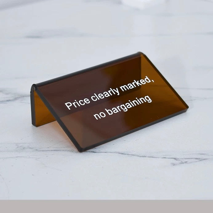 Custom Acrylic Display Table Sign