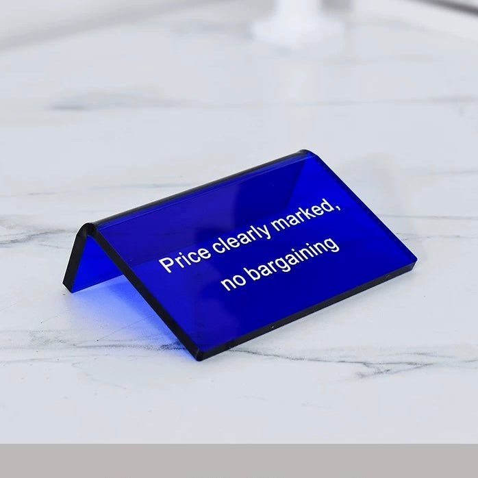 Custom Acrylic Display Table Sign