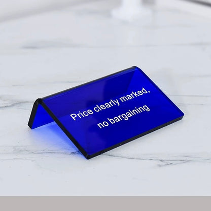 Custom Acrylic Display Table Sign