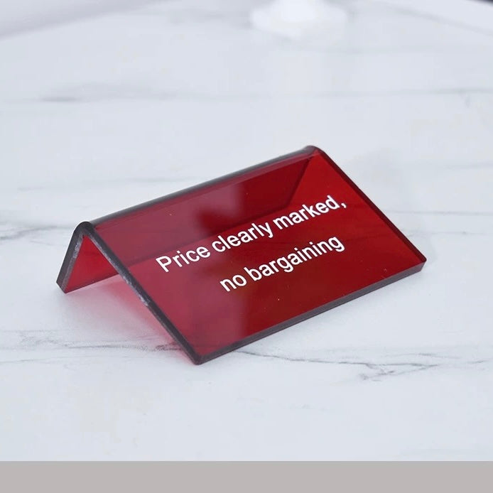 Custom Acrylic Display Table Sign