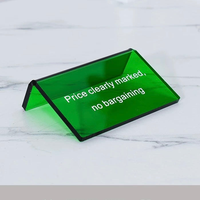 Custom Acrylic Display Table Sign