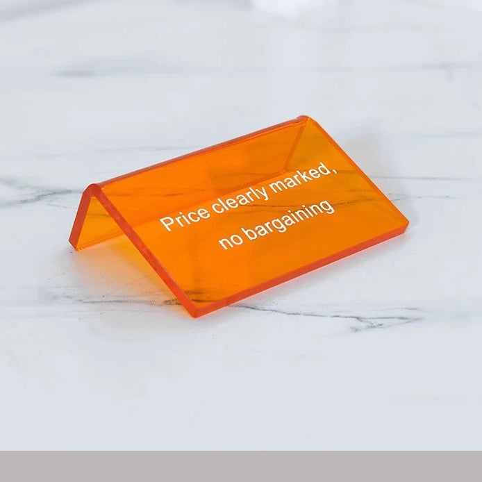 Custom Acrylic Display Table Sign