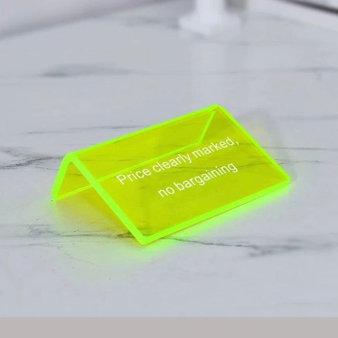 Custom Acrylic Display Table Sign