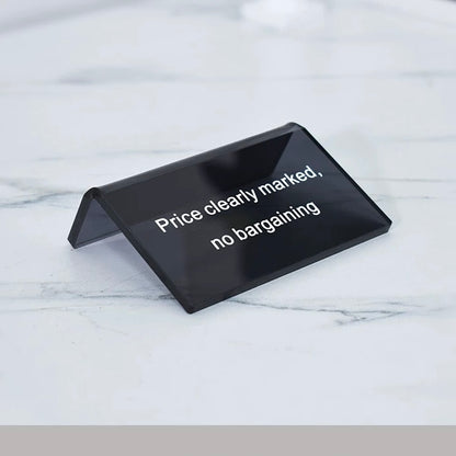 Custom Acrylic Display Table Sign