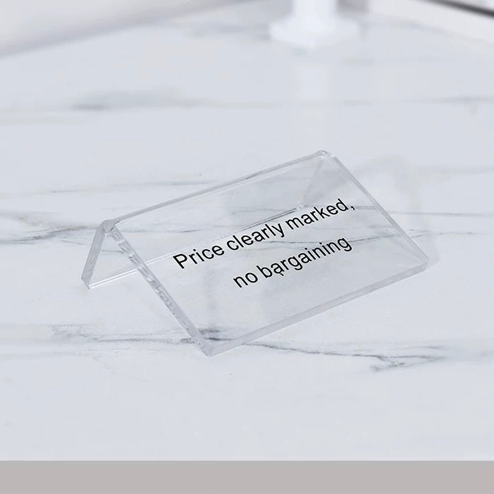 Custom Acrylic Display Table Sign