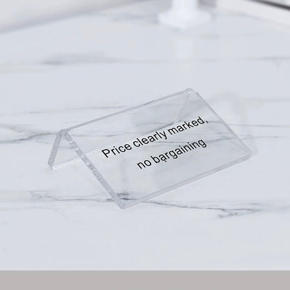 Custom Acrylic Display Table Sign