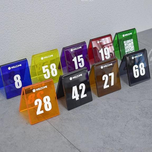 Custom Acrylic Number Table Stand