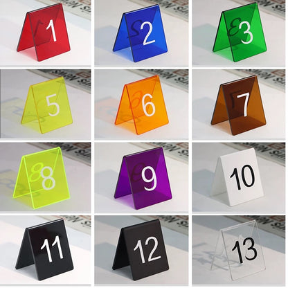 Custom Acrylic Number Table Stand