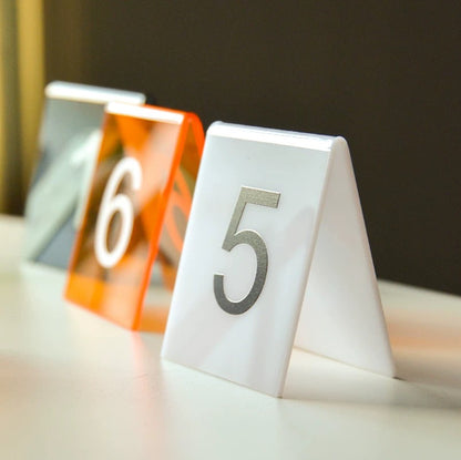 Custom Acrylic Number Table Stand
