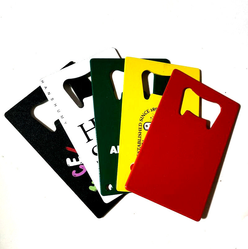 Cheap Sublimation Souvenir Bar Bulk Blank Metal Stainless Steel Card Beer Customized Bottle Opener